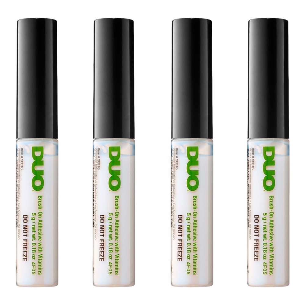 DUO BRUSH ON STRIPLASH ADHESIVE - WHITE/CLEAR (4 PACK) NO BOXES